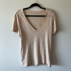 J Crew Vintage cotton V-neck T-shirt size XL